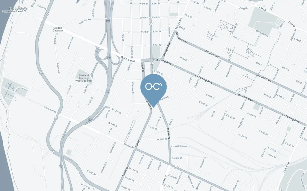 chattanooga location map