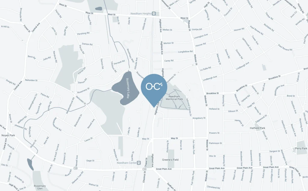 needham location map